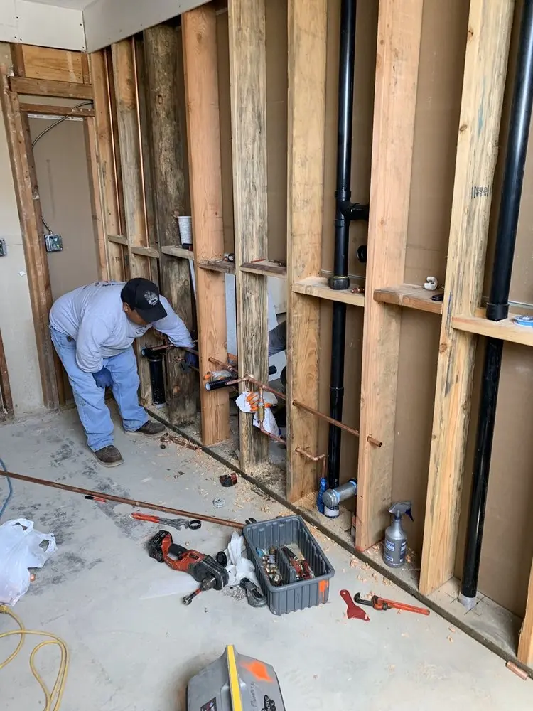 Commercial rough-in plumbing for Water Heater Replacement in Downtown Grand Prairie